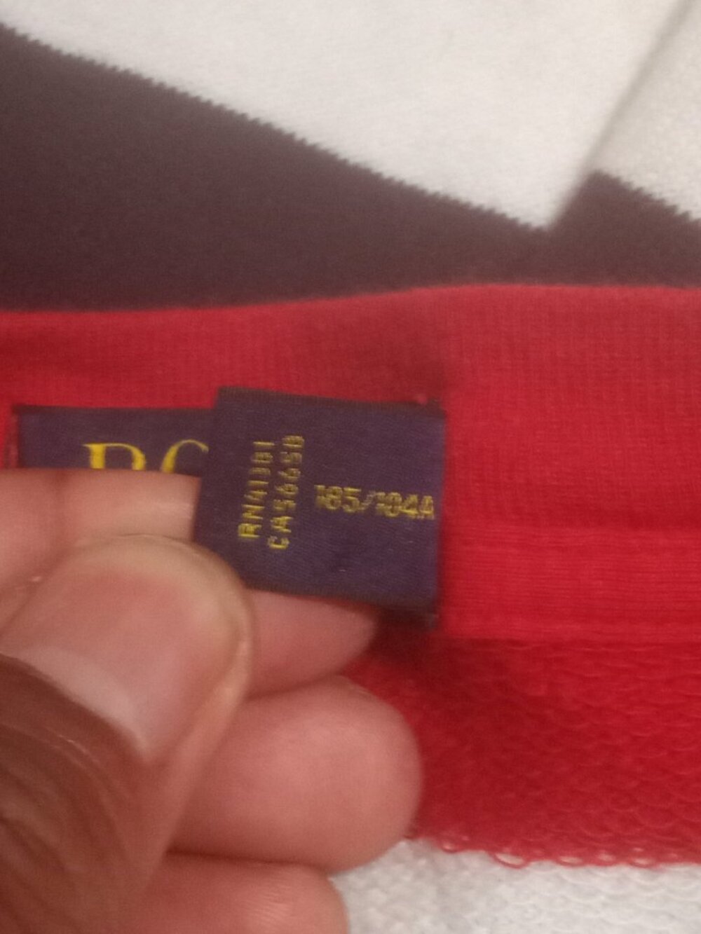 Polo Ralph Lauren Crewneck Sweater Mens XL Striped Red White Blue Polo USA Logo - Picture 9 of 13